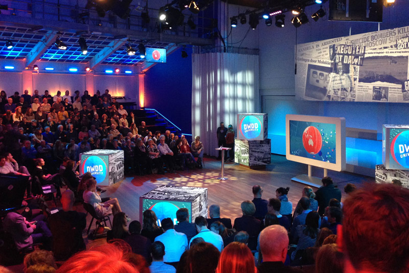 Verhuur Podium Mozaiek - TV opnames in theaterzaal
